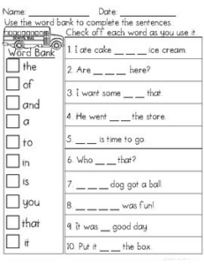 High Frequency Sentences for Kindergarten: The Best Way to Engage Kids ...