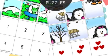Free Valentine Math Picture Puzzles (1)