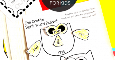 Owl Free Sight Word Worksheets 2