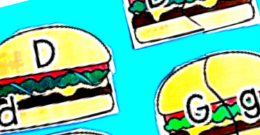 Burgers Alphabet Matching Cards