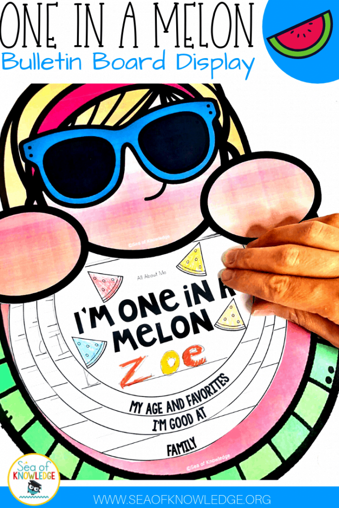 All About Me One in a Melon Flipbook! A Back to School Craftivity