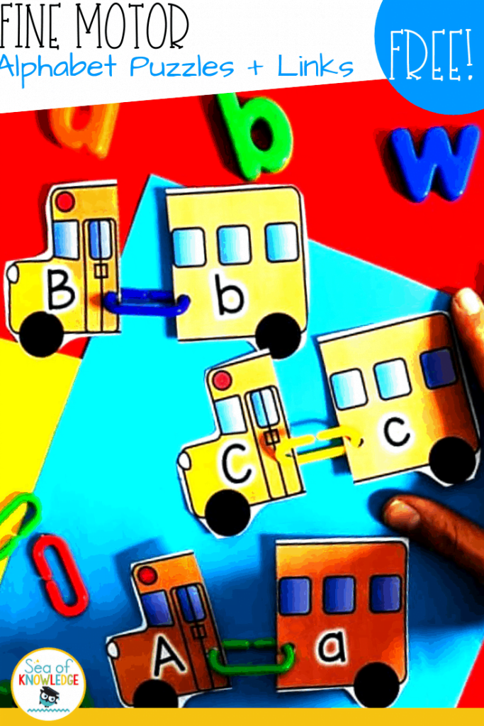 Bus Alphabet Matching Puzzles