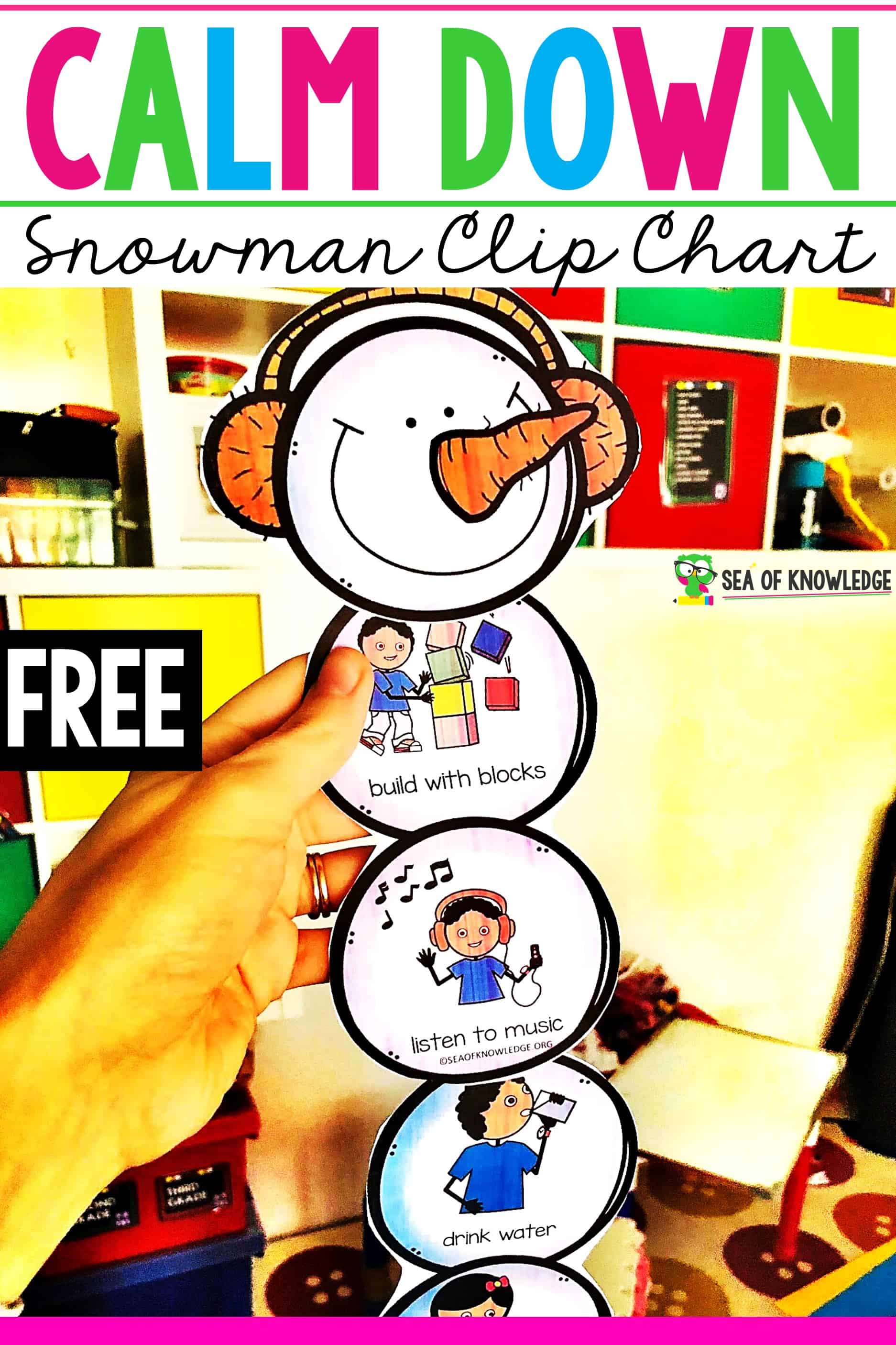 Calm Down Snowman Chart