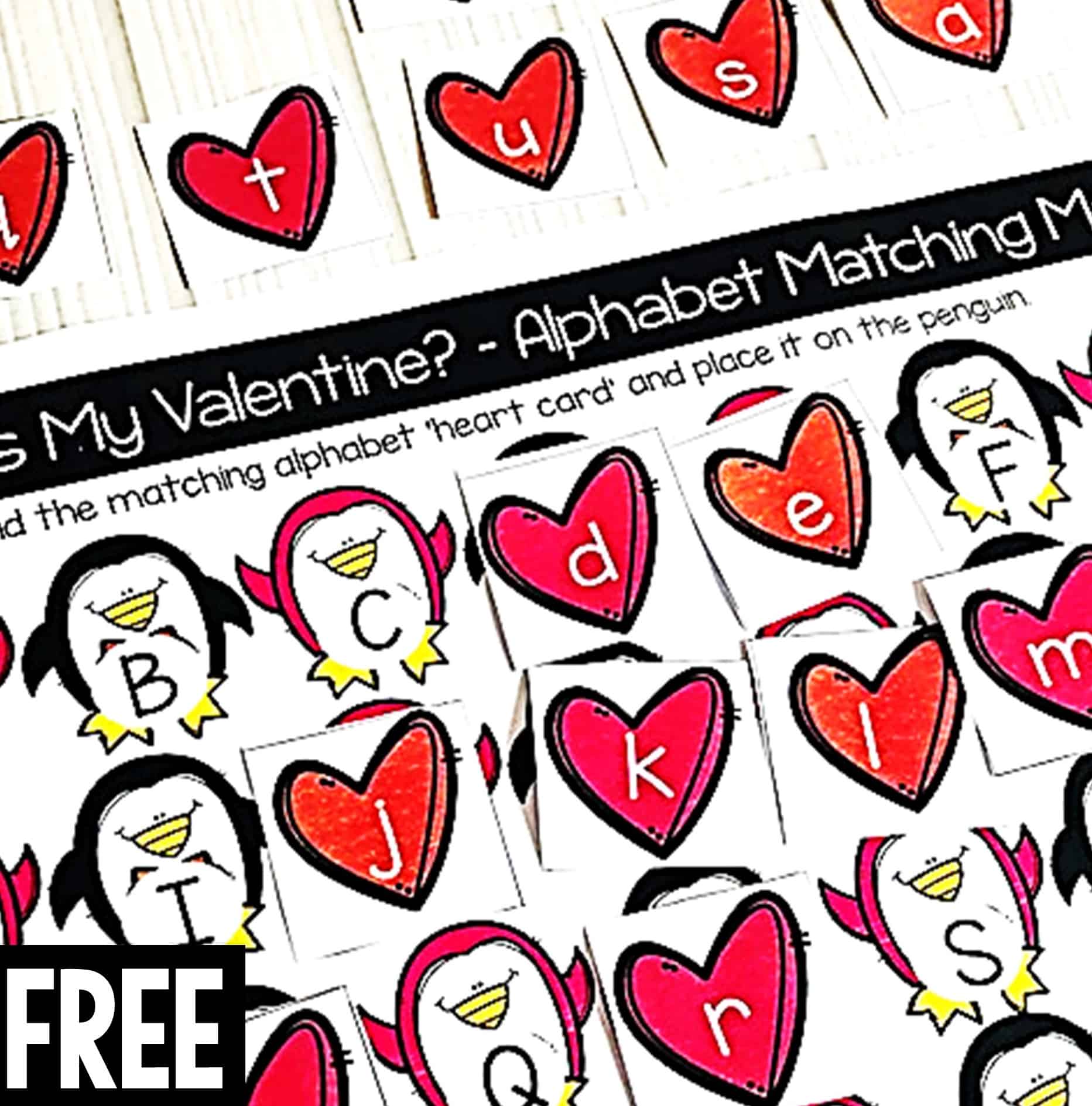 Teaching alphabet recognition? I know how hard it can be trying to find ideas to teach the alphabet let alone finding things that can motivate kids to want to learn. These Valentine Penguin Alphabet Matching Cards will be a hit with your students.