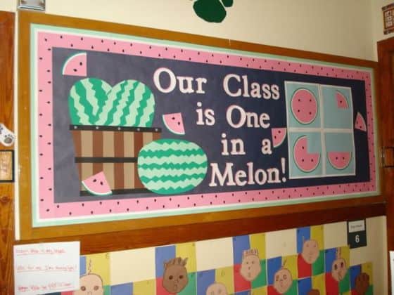 Looking for some super cute watermelon bulletin board ideas? Look no further, I have a set of fun ideas that you can use right at the start of school or when you return to school. I always find that the beginning of school is a cross between warm sunny days and cooler days. So a watermelon theme is so cute for that time of year, however it can be used at any time during the year.