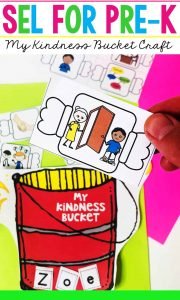 Need a fun way to help children understand and practice kindness? How about adding some Kindness Art Activities to help? This fill a bucket craft is perfect for preschoolers! Kids will love the cut and paste feature plus they'll be encouraged to fill their buckets with 'kindness acts' throughout the month to show their kind acts. Help kids develop their social skills, understand kindness and acts of kindness with this super cute bucket filling craft. 