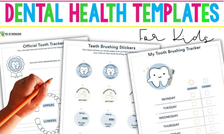 Dental Health Printable Activities for Kids - Sea of Knowledge