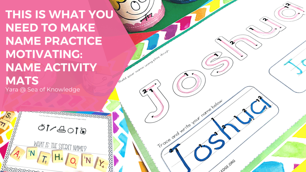 Preschool and kindergarten kids alike will love these Name Tracing Worksheet Printables and activities to help kids with their letter formation and pencil grip. 