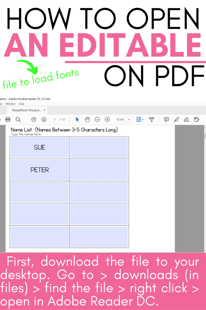 How to open an editable pdf with examples.