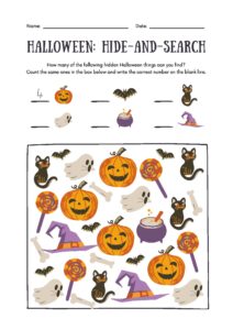 Counting games are some of my favorite math centers to have on hand because they are quick to set up, fun for kids, and a great way to practice number sense too! I especially love when I can incorporate roll and color activities that are themed for the season. These free Preschool Counting Worksheets Halloween are perfect for Pre-K, and Kindergarten!
