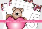 February Counting Number Playdough Mats