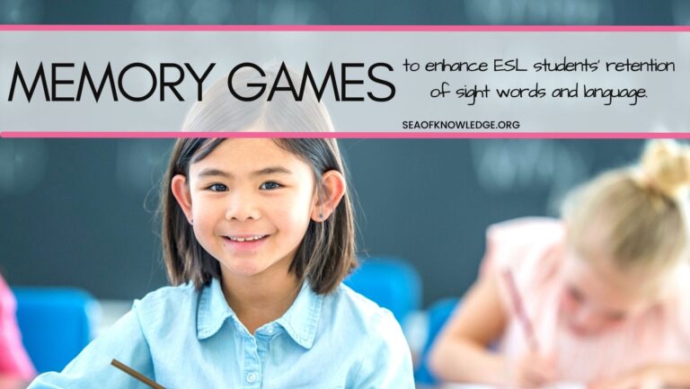 5 of the BEST ESL Memory Games Printables &amp; Ideas