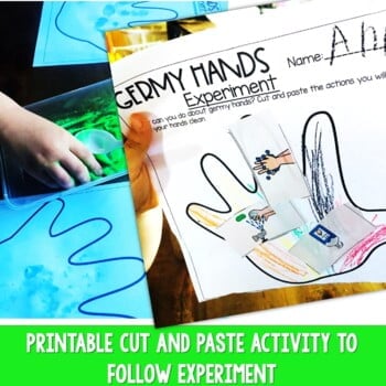 Handwashing experiment printable activities for preschoolers