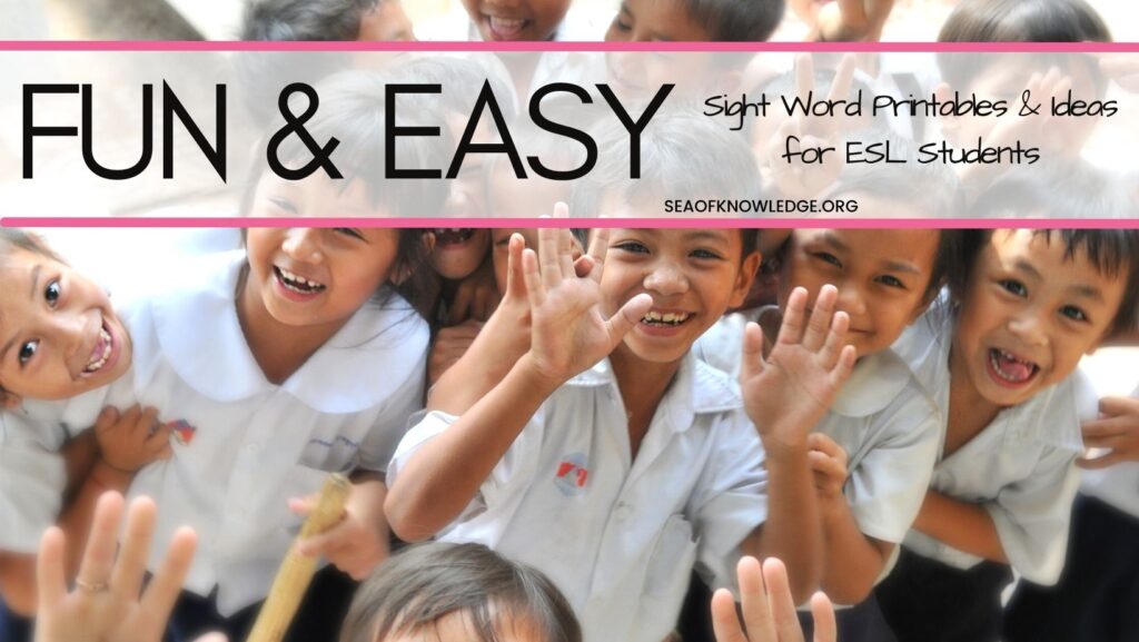 sight words for esl students
