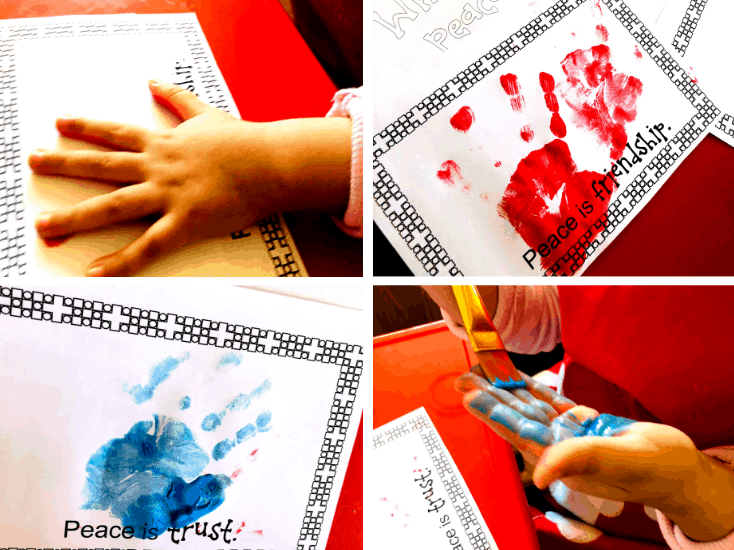 What is Peace? Printable Handprint Book Social Skills for Kindergarten