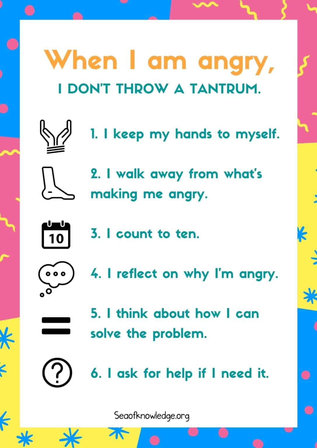 5 Best Worksheets on Anger Management for Autistic Children (Super Easy ...