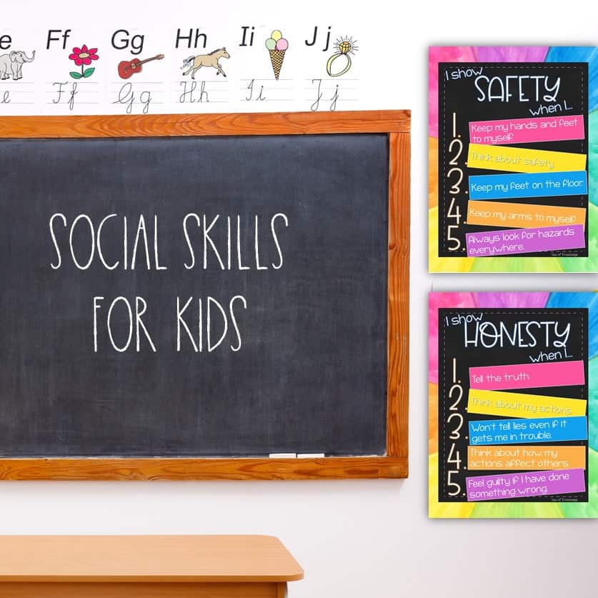social skills posters for the classroom