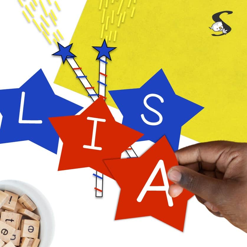 preschool-aged children. These 4th July activities for preschoolers name crafts will be a hit!