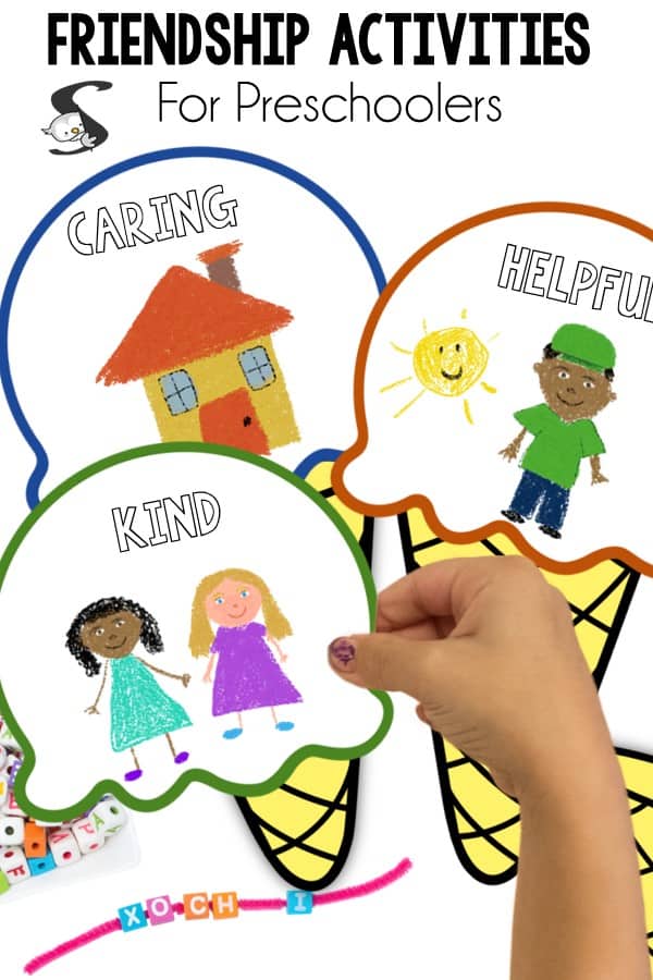 Friendship Writing Activity Craft: Need a new way to help kids understand the qualities of what makes a good friend? These fun activities on Friendship for Preschoolers is a great way to add some social skills into your lesson plans. 