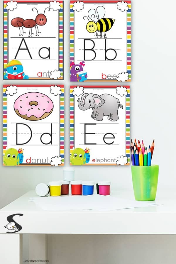 Looking for a new theme this year? I love this new Classroom Decor Bundle! These FREE Alphabet Posters for Classroom will be the perfect addition to your new classroom decor. 