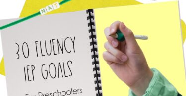 30 Preschool Fluency IEP Goals (simple list)