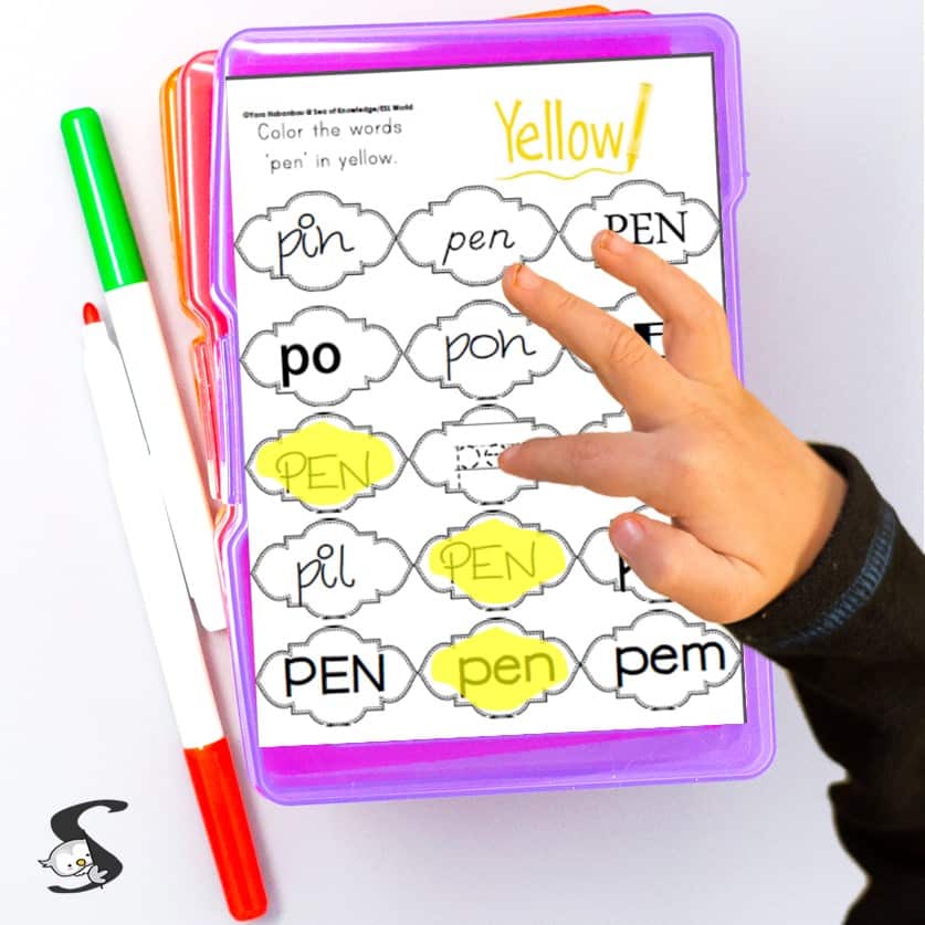 short e worksheets printables color in activities