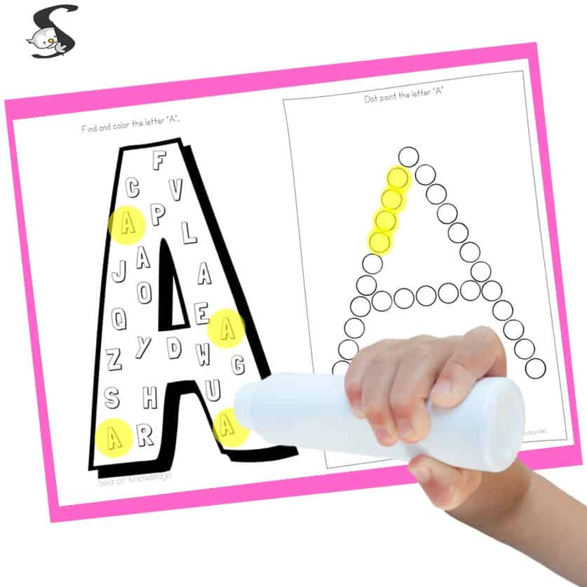 Letter a art activities printable templates 