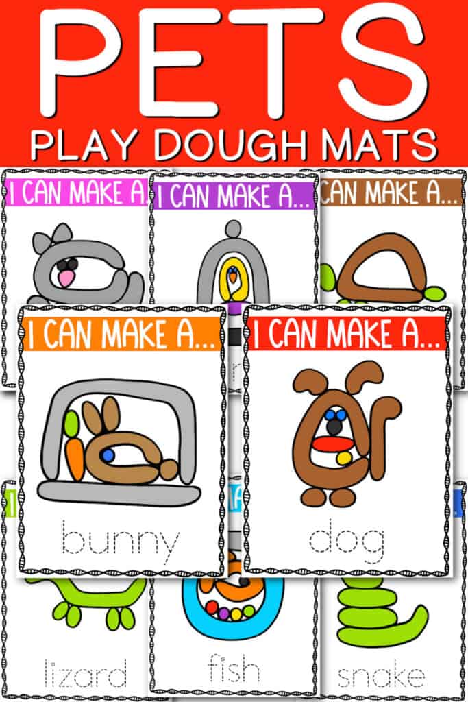 There are so many reasons why kids are fascinated by pets. These FREE hands-on pet printables for preschool will be a hit! Just have some tubs of play dough on hands and you're set!