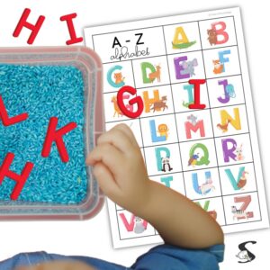 Simple Alphabet Chart PDF Printable Free (Color and Blacklines)
