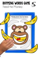 Fun Rhyming Words Activity for Kindergarten Printable Hands on Practice