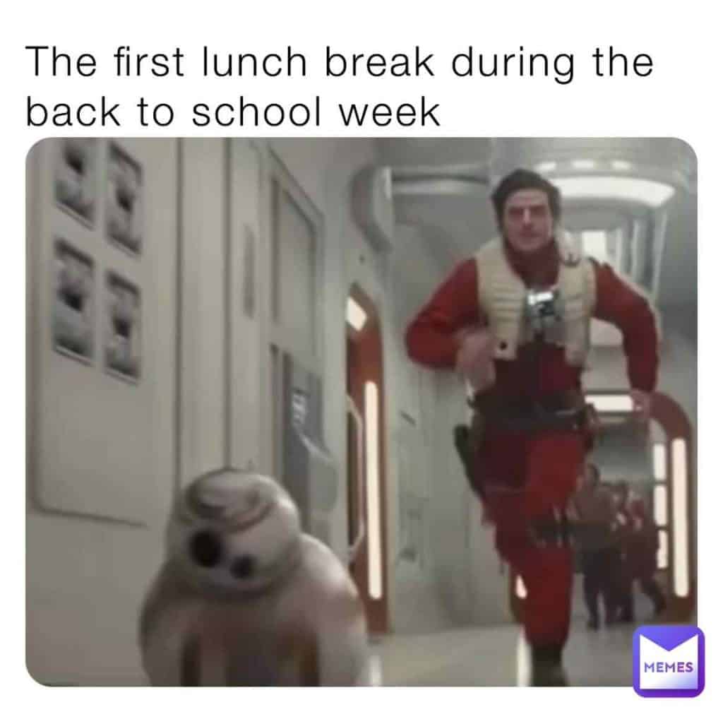 first day of school meme