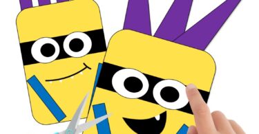 These are you ready for kindergarten scissor skills activities are perfect for kids aged between 3 and 4. FREE Minion Hair Cut scissor practice cards.