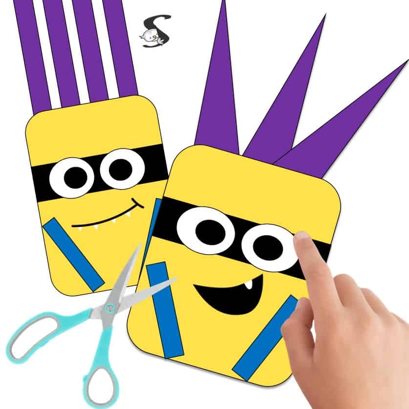 These are you ready for kindergarten scissor skills activities are perfect for kids aged between 3 and 4. FREE Minion Hair Cut scissor practice cards. 