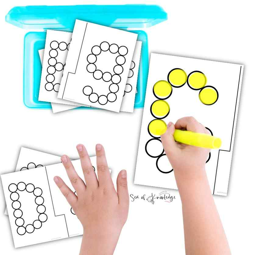 Looking for some super cute dot letter worksheets to help children learn letter formation and letter shapes? I have made several versions of these alphabet dauber printables free activities and ideas below.