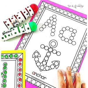 Interactive Dot Letter Worksheets with a Twist