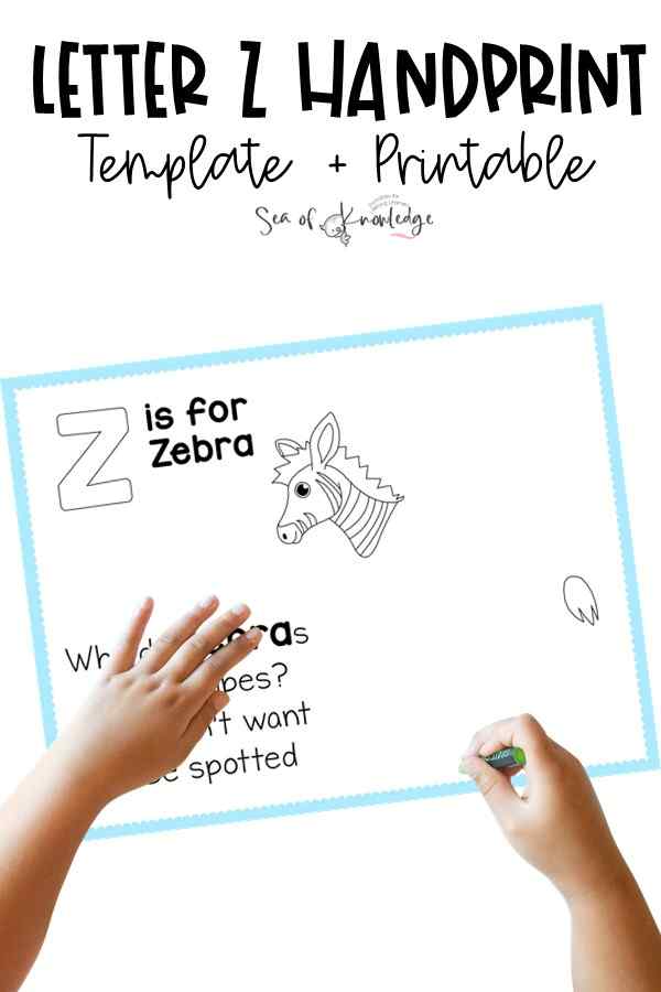 Kids love handprint activities. Not only because they are simply personable, but because they also get to use paint and craft materials. These Handprint Letter Z activities are perfect for when you are needing some letter Z printables for your letter of the week program.