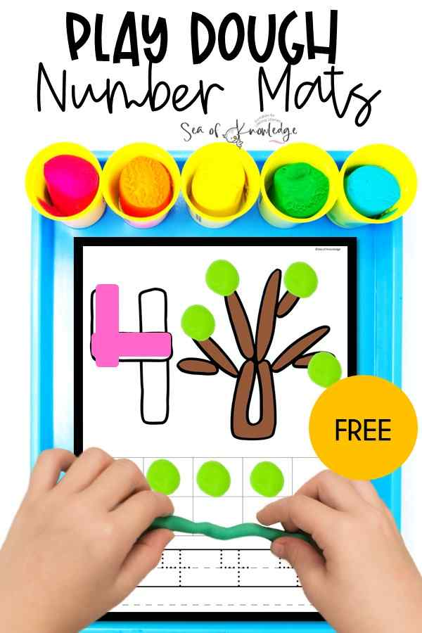 Kids will LOVE these printable free playdough number mats. Have you picked up all of our free play dough mats from the post below? Fine motor activities are absolutely essential for kids.