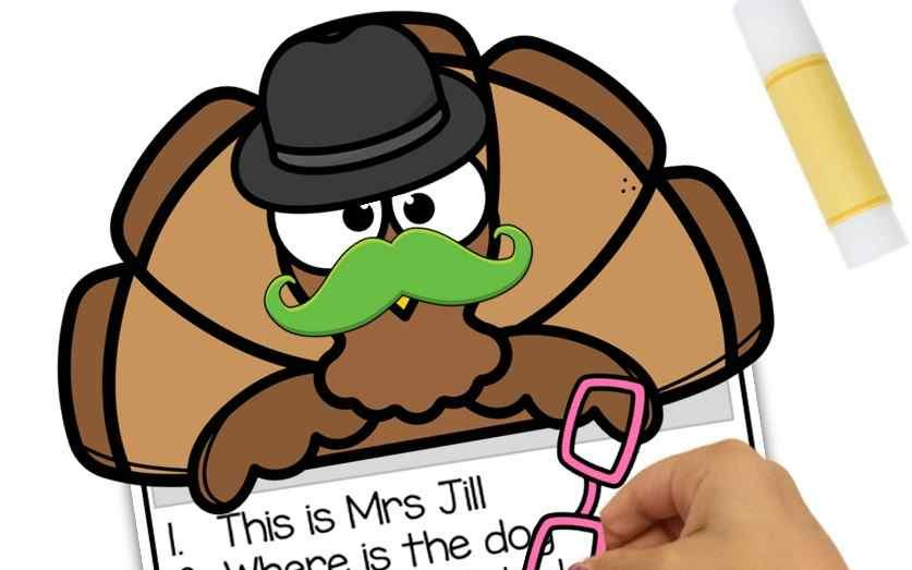 I love working on grammar rules and activities using crafts. This punctuation marks pdf activity is a combined printable worksheet, craft and fun game where the students will create a disguise for their turkey topper. 