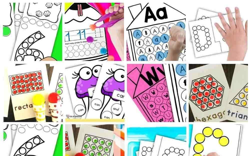 Kids will love these super fun do a dot printables! Did you buy some bingo dot markers and aren't sure what to use them for? Looking for some do a dot name printables too? These bingo dot worksheets and printables will make the perfect addition to those markers.
