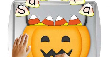 Using some high interest and fun free printable Handwriting name worksheets is the perfect way to engage kids with forming letters and writing their names. These name writing craft is Halloween themed and perfect for October.