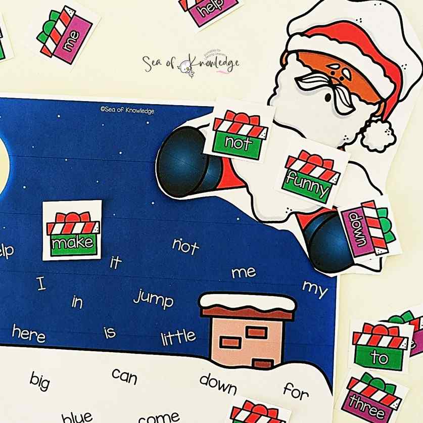 Get ready for some super fun literacy centers this holiday season with these Christmas sight words games. These are a fun way to engage young learners with high-frequency words, get them working in small groups and more! Pick up your free printable
