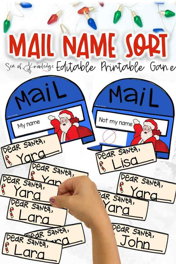 Kids love this super fun name recognition activity sort. Christmas activities can be so much fun too around this time of year. If you're still looking for some ideas to help students recognise their names, this game is sure to do that and more!