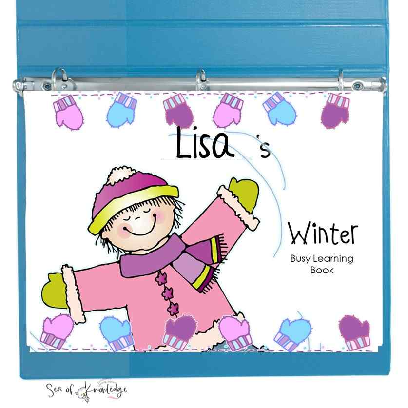 Looking for some fun printable winter busy book pages? These activity pages are a great way to work on fine motor skills. Grab your printable pages as a digital download at the end of this post!