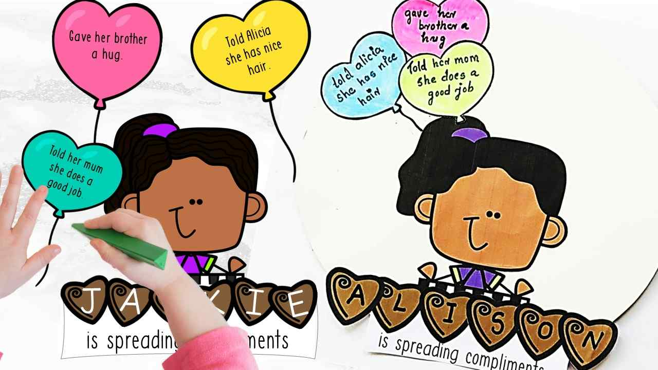 Cute Preschool February Crafts Giving Compliments Activity Craft