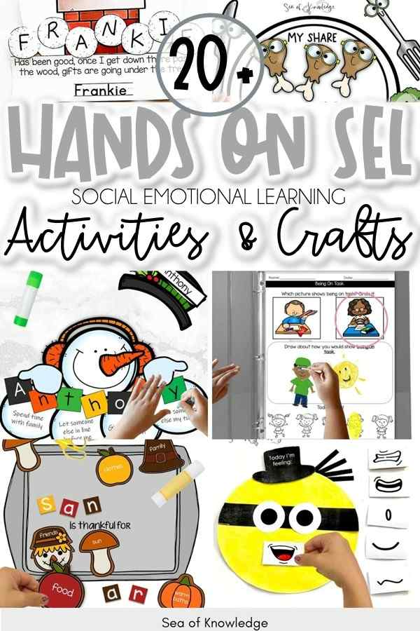 See over 30+ Free SEL Crafts and printable Worksheets! Students in each and every classroom need a lot of social emotional learning activities to help them along in learning all things about self regulation skills, coping strategies, character education and more.
