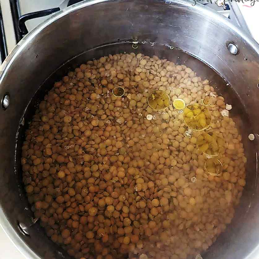 soaking lentils for soup
