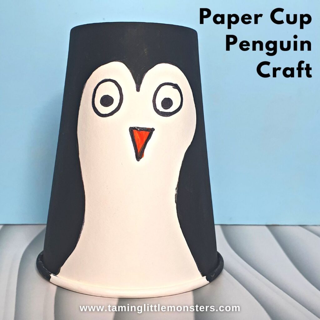 penguin cup craft