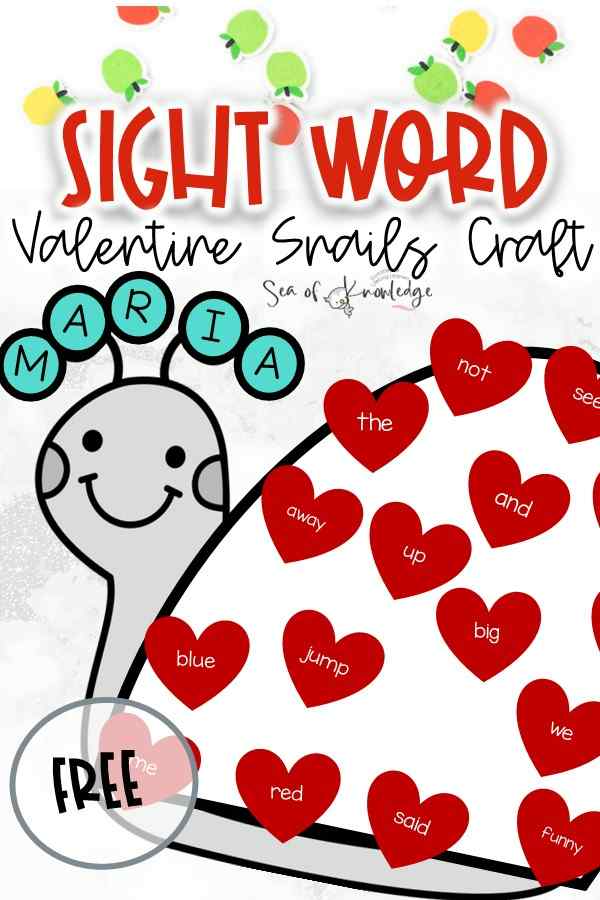 Kids will love these super cute Valentine Sight Word Activities craft. The best part about these templates, is that they can be played in several ways. Pick up your free template in the post.