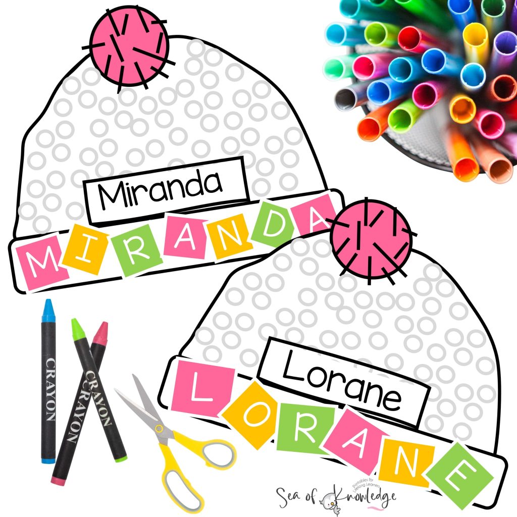 Grab your free hat template at the end of this post, but be sure t see the steps on how to make these super fun hats with the editable file. 