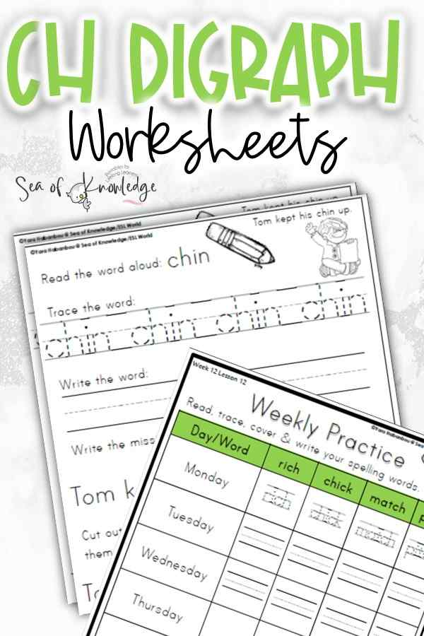 As children learn to read and write, they need to be introduced to different phonics sounds and spelling patterns. These CH worksheets are perfect for introducing the CH sound and activities to follow.